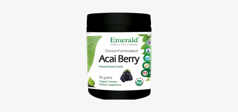 Emerald Labs Freeze-dried Organic Acai Berry Powder, - Fruitrients, Camu Camu, 60 Veggie Caps, transparent png download