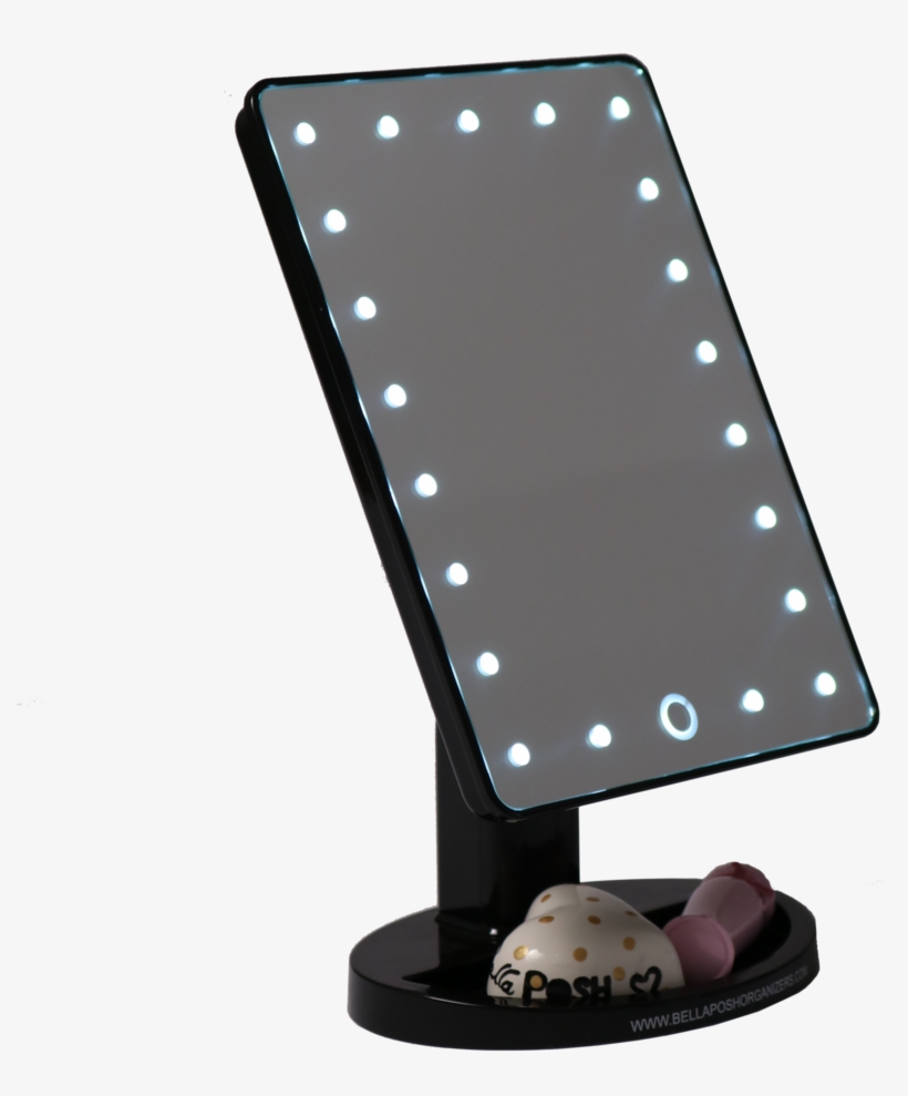 Portable Led Vanity Mirror - Mirror, transparent png download