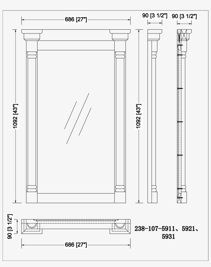 27" Savannah, Driftwood James Martin Bathroom Vanity - Bathroom Cabinet, transparent png download