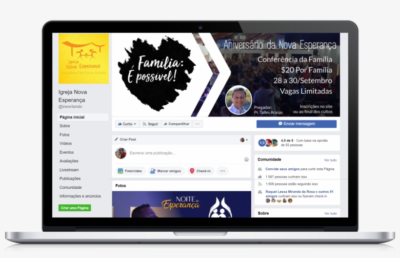 Facebook Nova Esperanca - Operating System, transparent png download