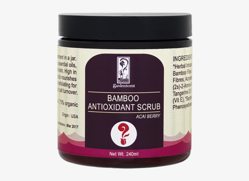 Natural Organic Bamboo Antioxidant Acai Berry Scrub - Medicinal Mushroom, transparent png download