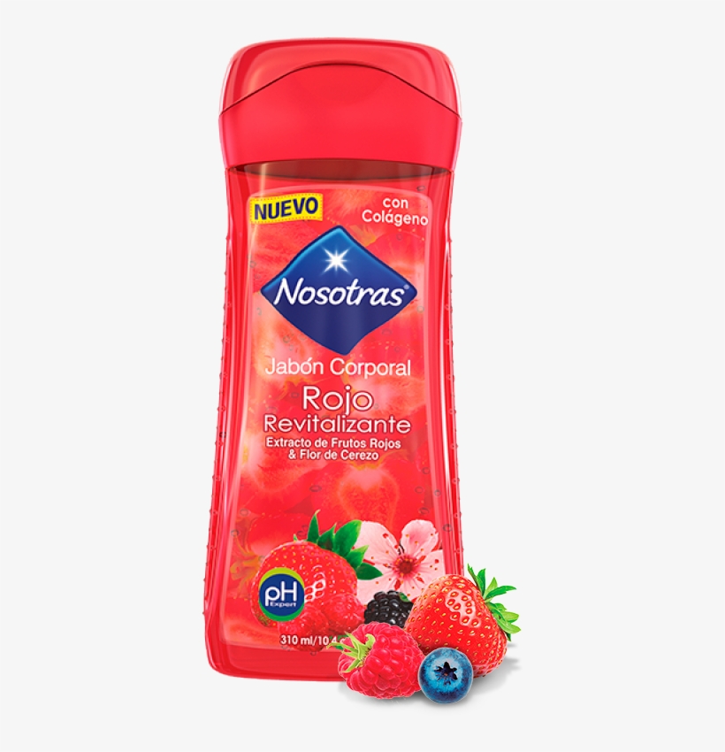 Jabón Corporal Líquido Rojo Revitalizante - Nosotras, transparent png download
