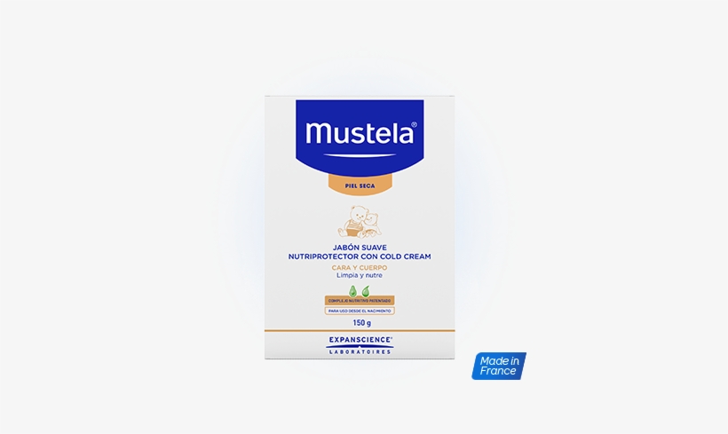 Jabón Súper Graso Al Cold Cream - Mustela Gentle Soap With Cold Cream Nutri-protective, transparent png download