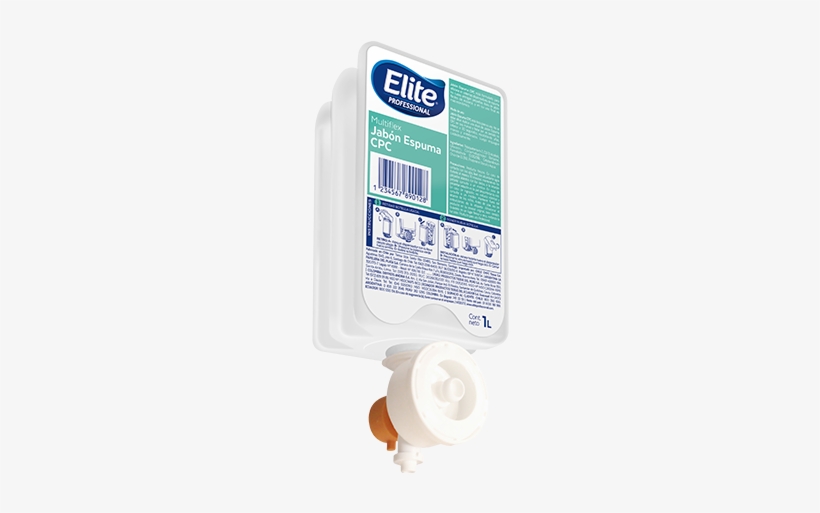 Jabon Elite Espuma Antibacterial Multiflex X 1000 Ml - Triclosan, transparent png download