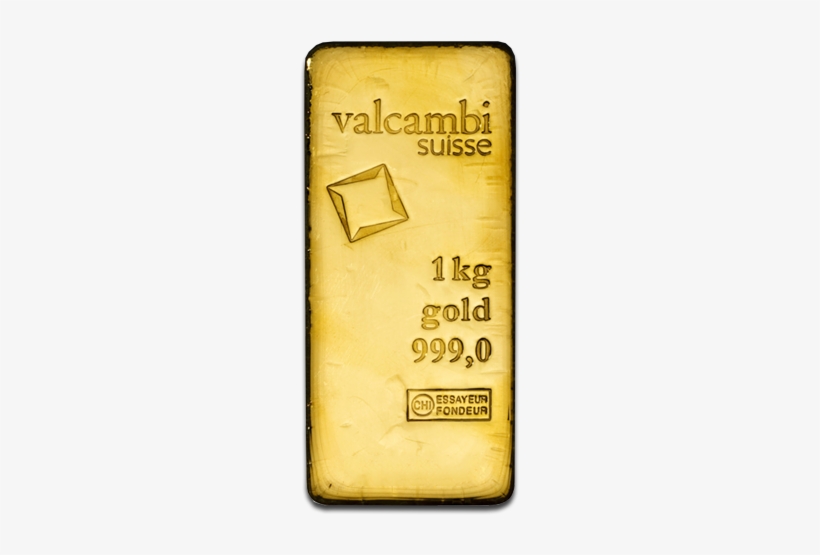 Gold Bar - Valcambi Gold 1kg Bar, transparent png download