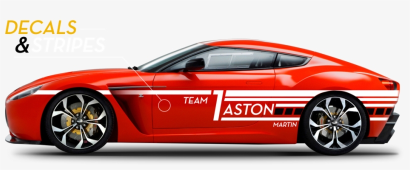 Car Wraps - Aston Martin V12 Vantage Zagato, transparent png download