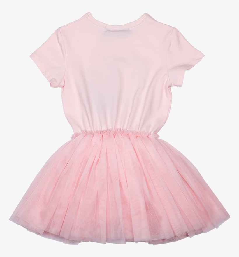 Rock Your Baby Unicorn Love Ss Circus Dress - Kate Mack Biscotti Pink Ballerina Print And Tulle Detail, transparent png download