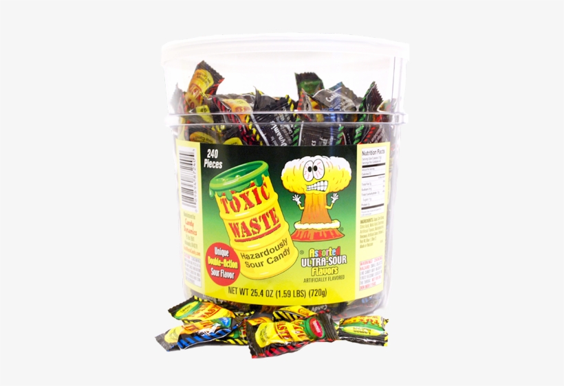 Toxic Waste Sour Candy - 1 Toxic Waste Candy, transparent png download
