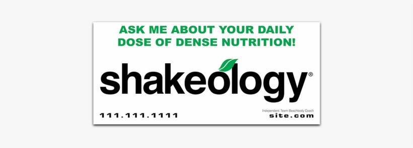 Shakeology Car Decal 50 X - Limpieza De 3 Dias Con Shakeology, transparent png download