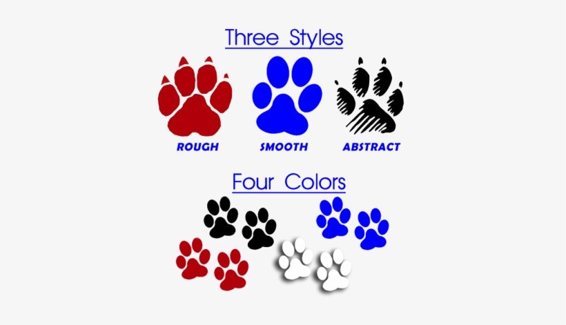 Vinyl Paw Print Decal Deluxe Package, transparent png download