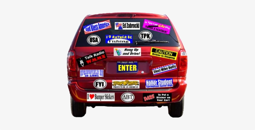 What Self-respecting Car Or Truck Would Be Seen In - Red Car Sticker Design, transparent png download