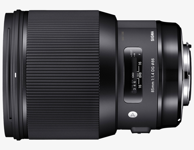 Sigma 85mm F/1.4 Dg Hsm Art Lens For Canon Ef W/ Focus, transparent png download