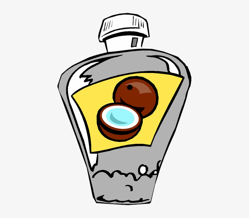 Coconut Oil, Oil, Coconut, Bottle, Vegetable Oil - Cologne Clipart, transparent png download