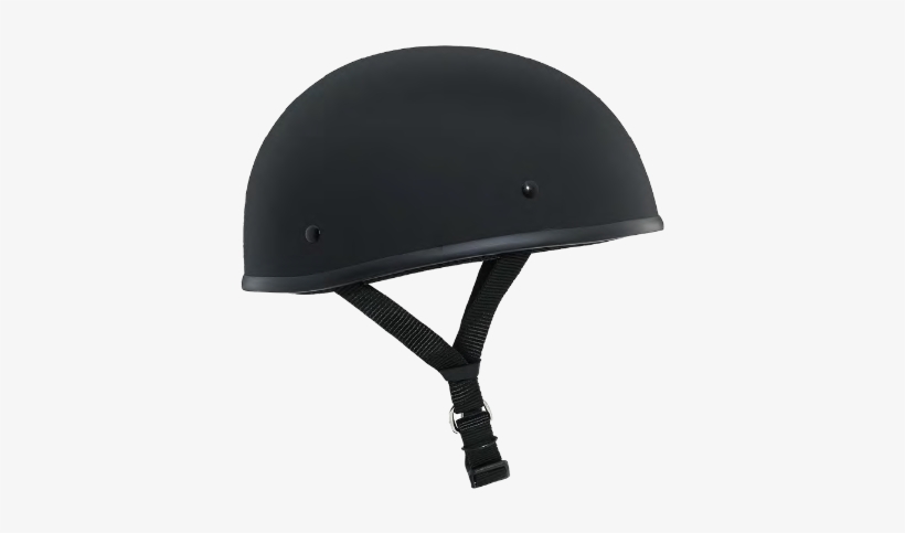 Akoury Flat Black Small Boss Dot Light Weight Motorcycle - Harley Davidson Half Helmets Dot, transparent png download