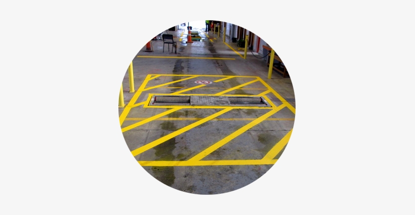 Safety Lines In Industrial Areas/buildings Are Crucial, - Circle, transparent png download