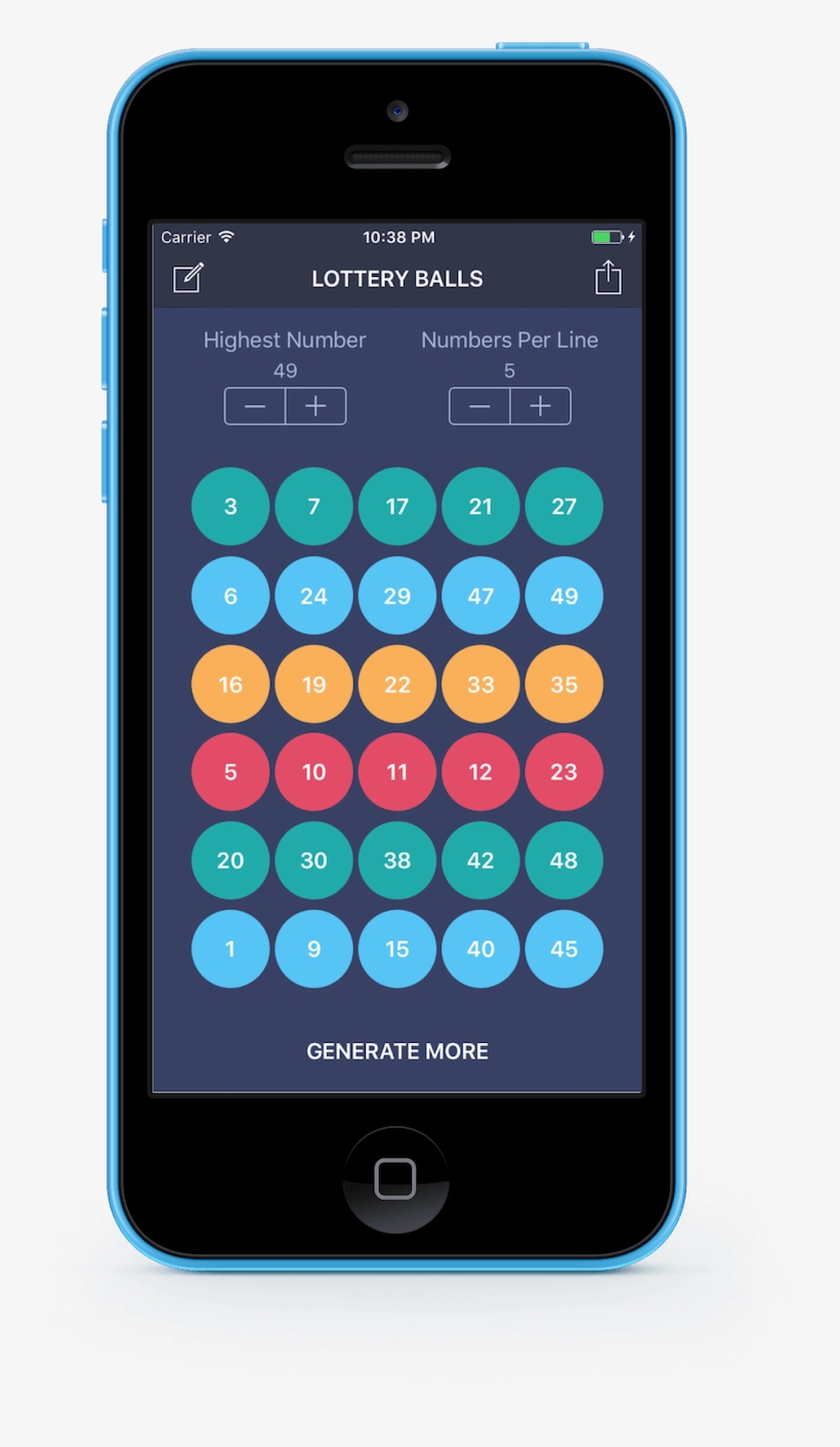 Lottery Balls Ios App Running On An Iphone Showing - Calendrier De L'avent Bonne Maman, transparent png download