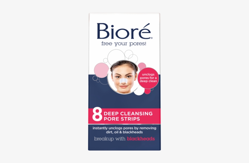 Bioré Deep Cleansing Pore Strips - Biore Deep Cleansing Pore Strips, transparent png download