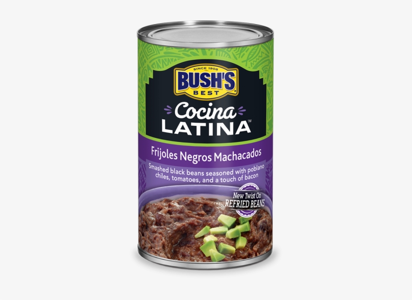 Bush's Cocina Latina® Frijoles Negros Machacados - Bushs Best Cocina Latina Frijoles Negros Machacados, transparent png download