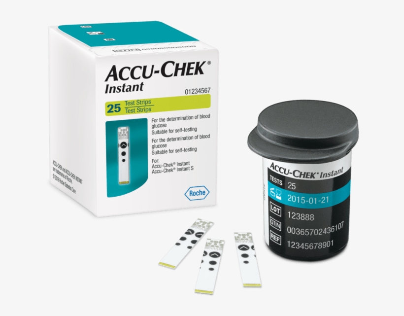 Accu-chek Instant S Test Strips - Accu Chek Instant Strips, transparent png download