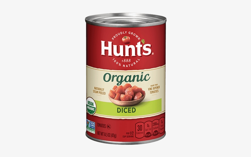 Organic Diced Tomatoes - Hunts Ketchup, transparent png download
