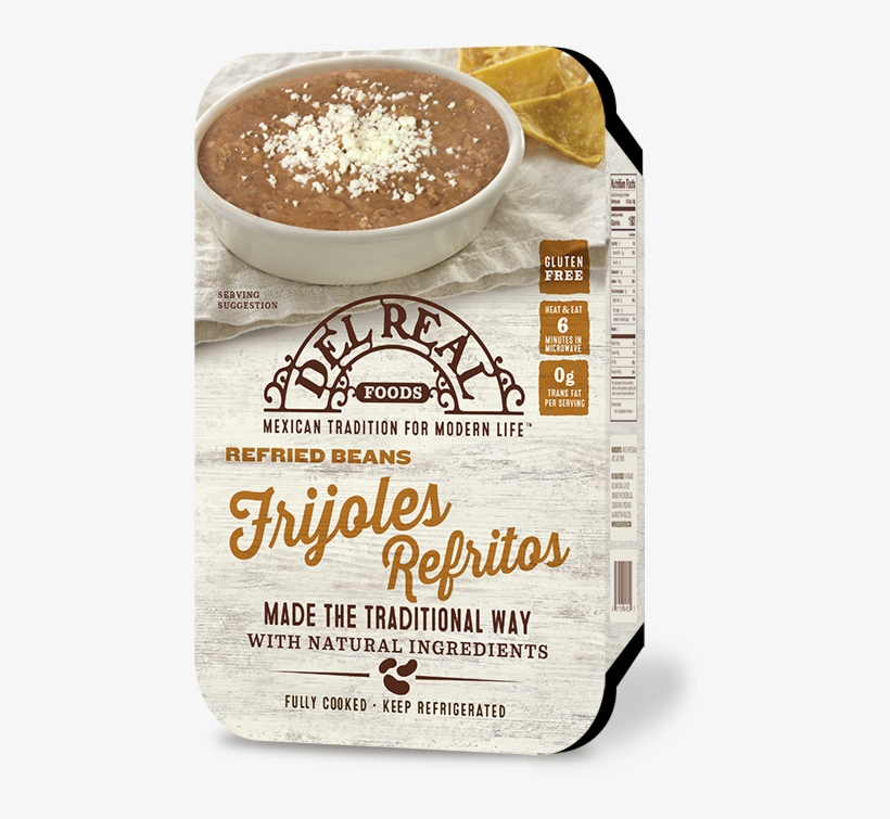 Frijoles Refritos - Del Real Foods, transparent png download