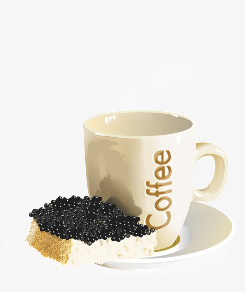 Beautiful Coffee Porcelain Cup Snacks Hd Png - 咖啡, transparent png download