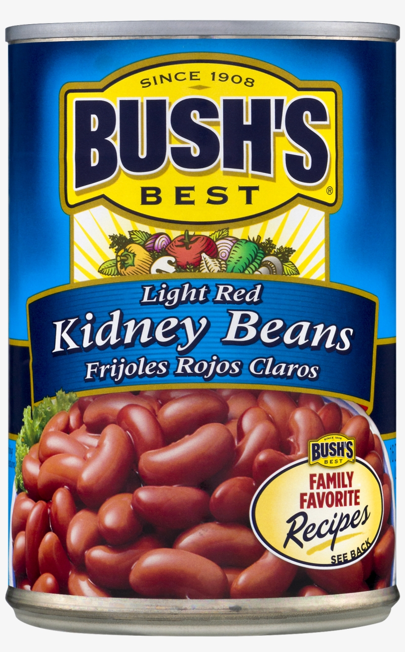 Bush's Best Light Red Kidney Beans, - Bush's Refried Beans, transparent png download