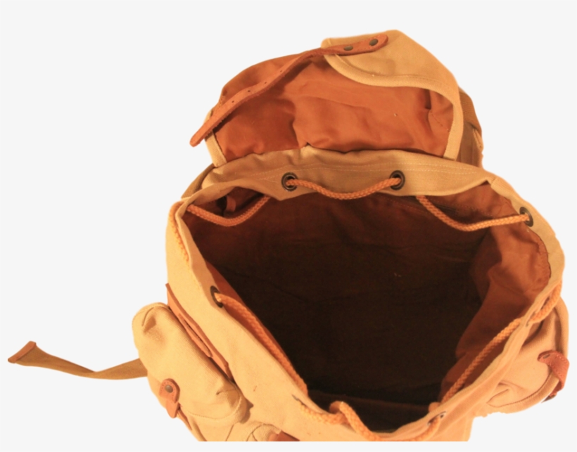Rucksack Backpack Old School Worm Canvas Heavy Duty - Canvas, transparent png download