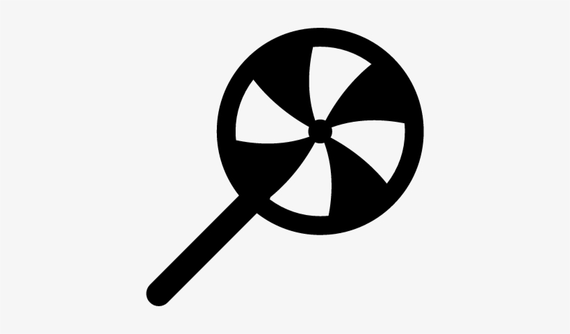 Christmas Lollipop Vector - Lollipop Silhouette, transparent png download