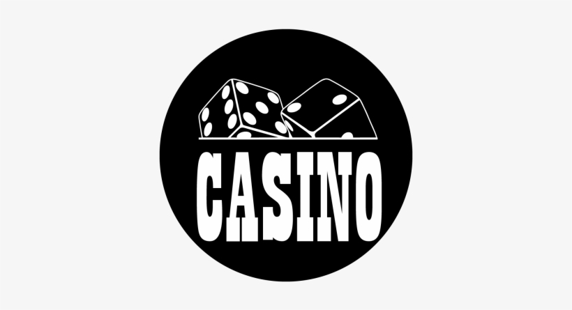Casino Dice Gobo - Youtube Button Black And White, transparent png download
