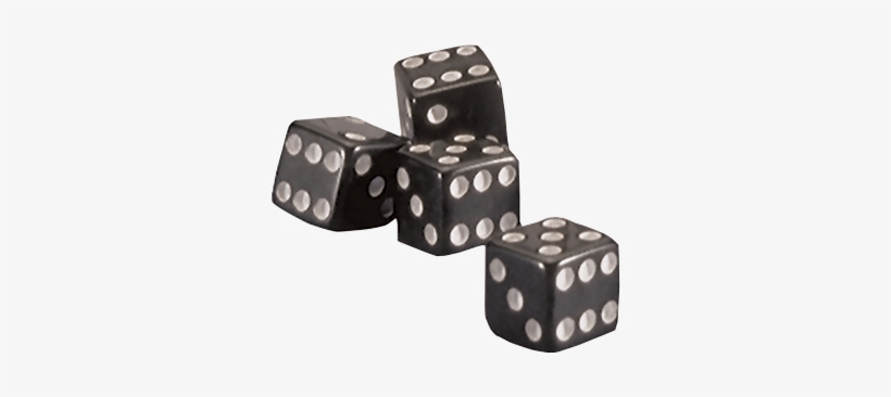 Dice Valve Cap | Black | Set Of 4, transparent png download