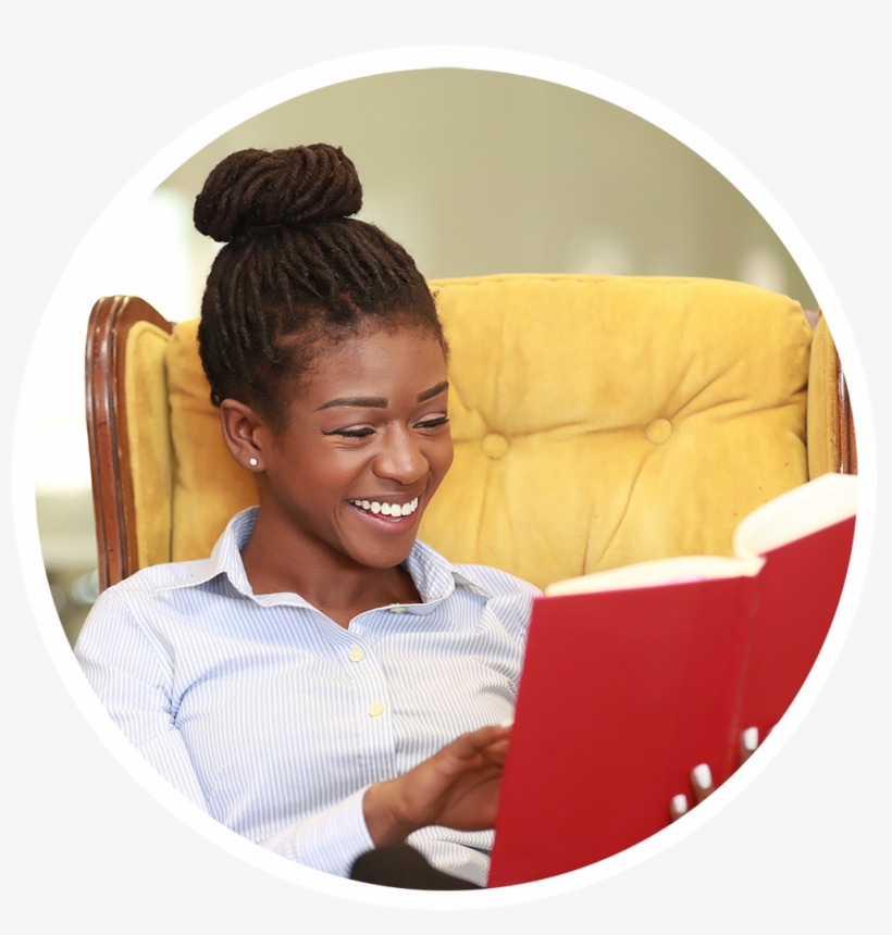 Woman Reading - Sitting, transparent png download