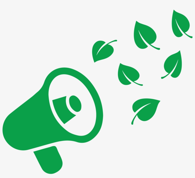 A Megaphone Spreading Leaves - News, transparent png download