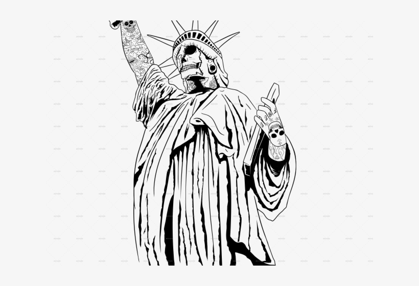 Statue Of Liberty Clipart Simple - Illustration, transparent png download