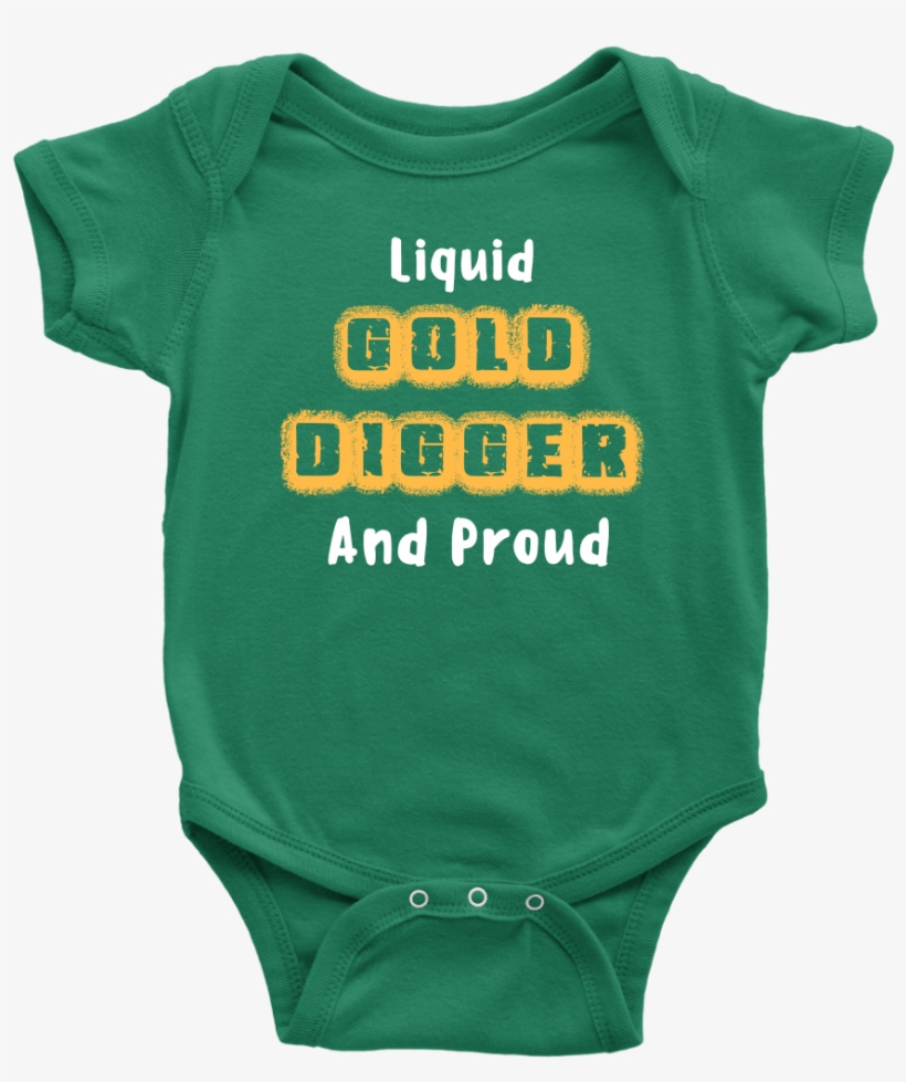 Liquid Gold Digger Onesie - Infant Bodysuit, transparent png download