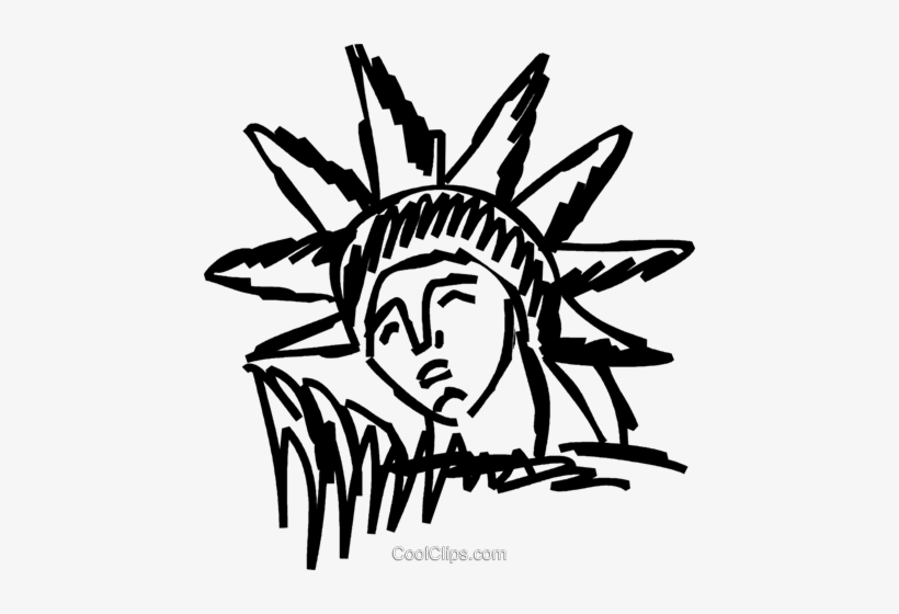 Statue Of Liberty Clipart Png Statue Of Liberty Royalty - Star Inside Sun Symbol, transparent png download