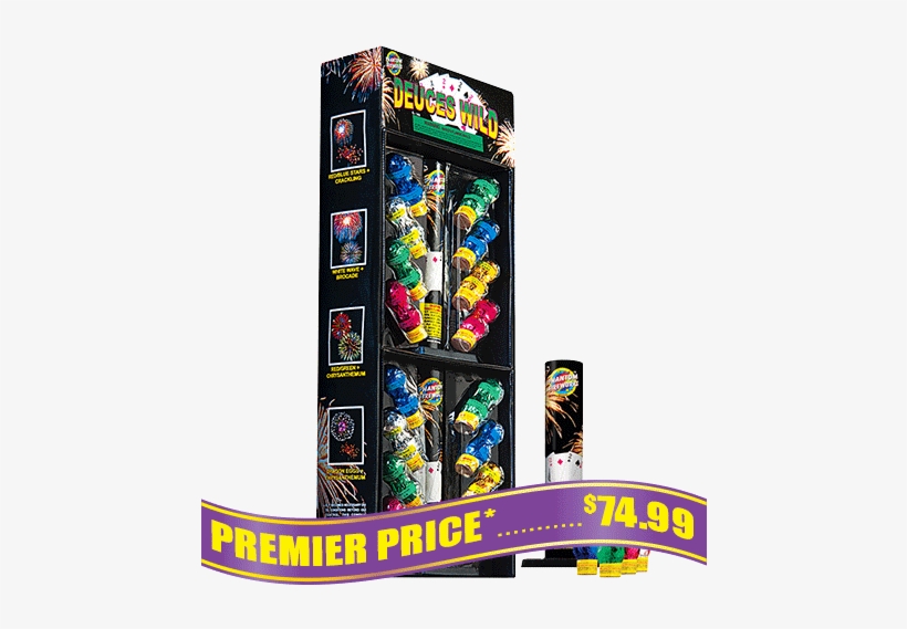 Deuces Wild Reloadable Fireworks Mortars - Fireworks, transparent png download