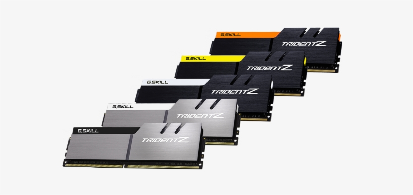 Skill Goes Full Rainbow-mode With New Colors For Trident - G Skill Trident Z 16gb 2 X 8gb Ddr4 3200 Memory, transparent png download