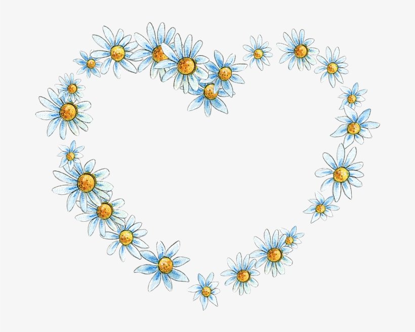 Floral, Flower, Frame, Heart, Decorative, Scrapbooking - Goedemorgen Liefje, transparent png download