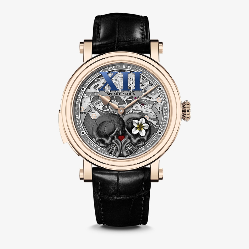 Flying Tourbillon Minute Repeater Carillon - Speake Marin Crazy Skulls, transparent png download