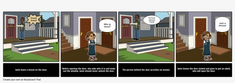 Answering The Door Social Story - Social Story Answering The Door, transparent png download