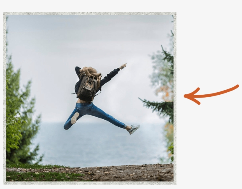 Girl Jumping Arrow - Happiness, transparent png download