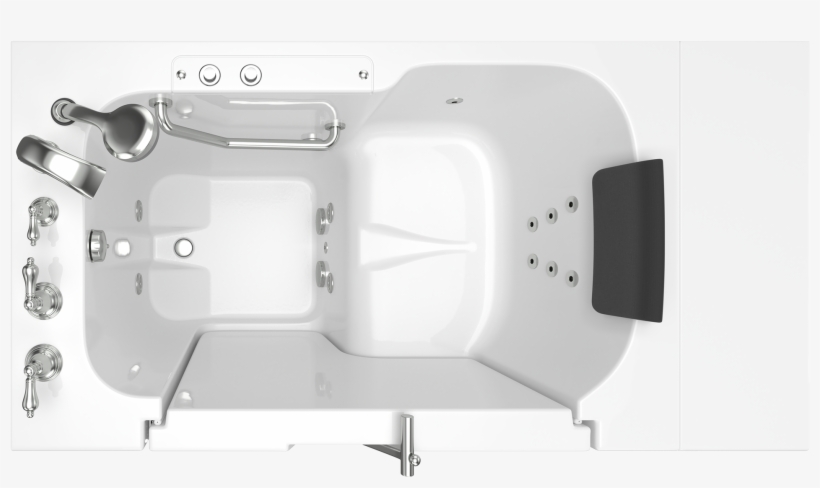 Outward Opening Door Whirlpool Walk-in Bathtub - Bathtub, transparent png download