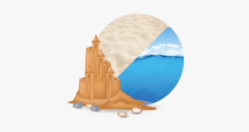Trying To Build A Sandcastle With Dry Sand Is Pointless - Illustration, transparent png download