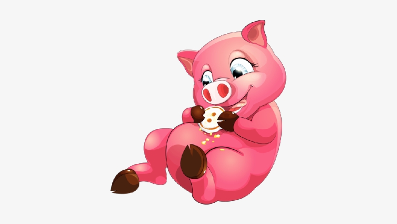 Pretty Pink Pig Cartoon Funny Cartoon Sheep Clip Art - Funny Cartoon Pig Png, transparent png download