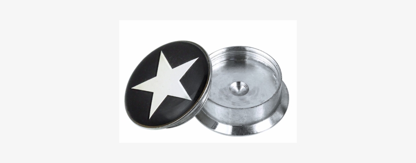 Screw Plug Túnel Plata Inoxidable Estrella Blanca Perforación - Plug, transparent png download