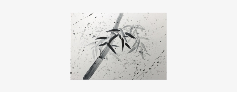 Póster Solo El Bambú Y Las Gotas De Lluvia • Pixers® - Bamboo, transparent png download