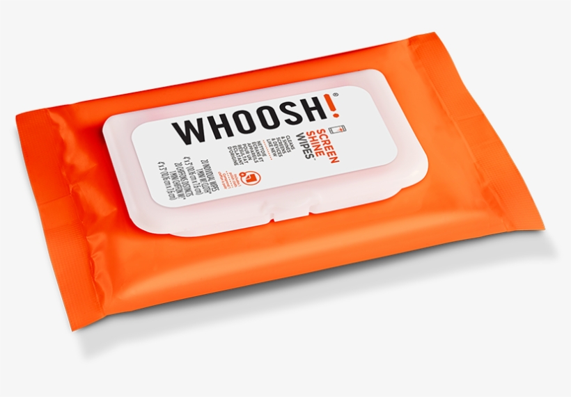 Whoosh Screen Shine 20 Flow Pack, Cleans & Shines Screens - Wallet, transparent png download