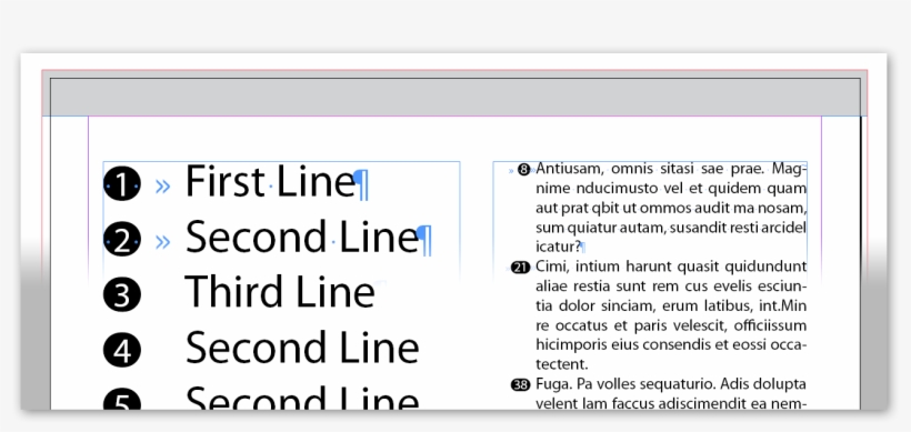 You Probably Noticed Spaces Before And After Numbers - Circle Around Number Indesign, transparent png download