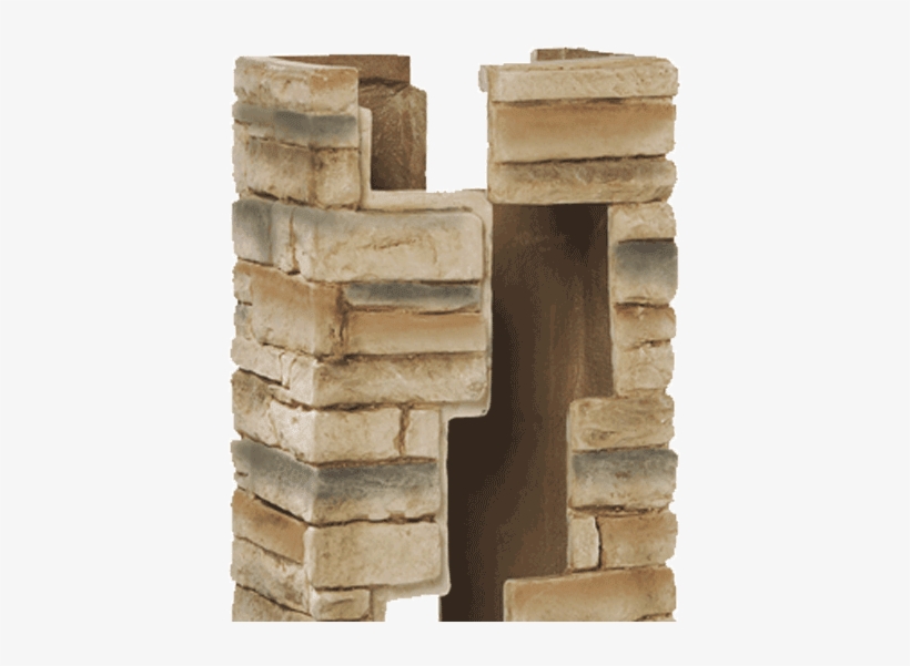 Deckorators 2 Piece Cast Stone Post Cover - Deckorators Cast Stone Post Covers - 42in. - Beige, transparent png download